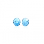 施華洛原素水晶 925 純銀耳環(藍色)