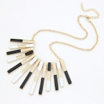 European and American fashion splendor of the length of the vertical bars short necklace