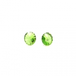 施華洛原素水晶925 純銀耳環(綠色)
