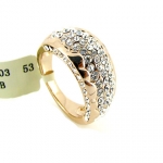 鍍18K黃金時尚青春風采戒指