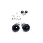 大圓珍珠韓國款式耳釘Great circle pearl earring styles Korea (3443)