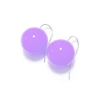 李多海可愛透明紫色小球韓國款式耳環 Purple transparent ball style earrings Korea
